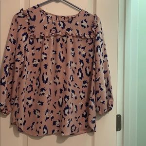 Leopard print blouse